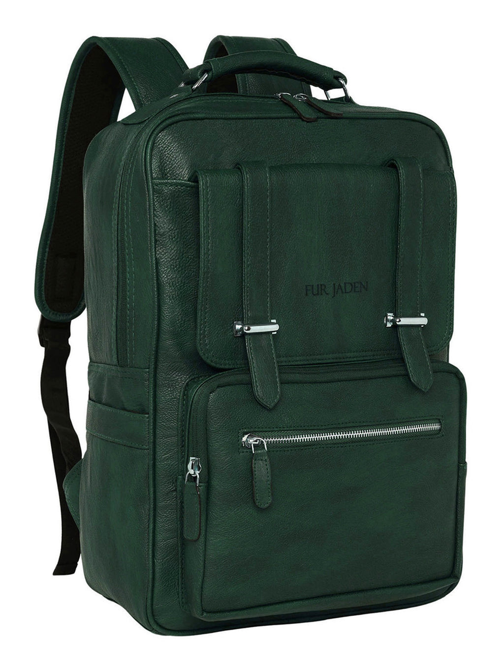 backpack pc leather Fur Jaden Vegan Leather 15.6 Inch Laptop Backpack
