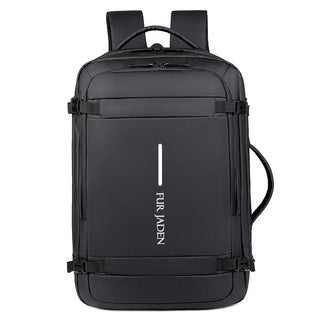 Black Weekender Travel Laptop Backpack with Anti Theft Pocket