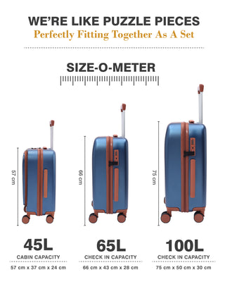 The Wayfarer - Cobalt Navy (Set Of 3)