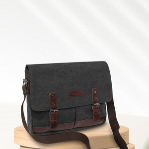 Sustainable Canvas Crossbody (Charcoal)
