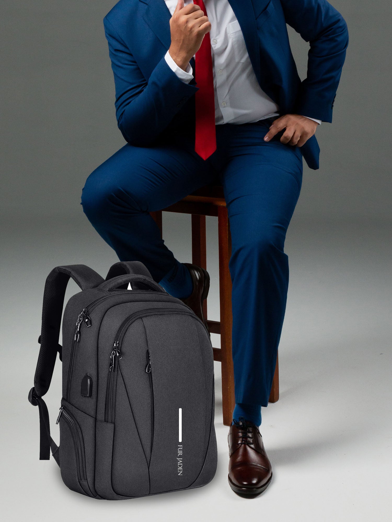 Black Travel Laptop Backpack