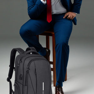 Black Travel Laptop Backpack