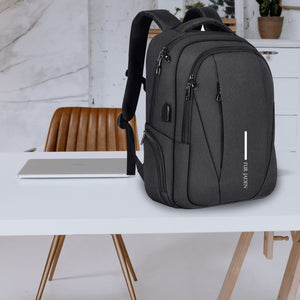 Black Travel Laptop Backpack