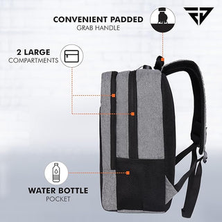 Grey Anti-Theft Backpack