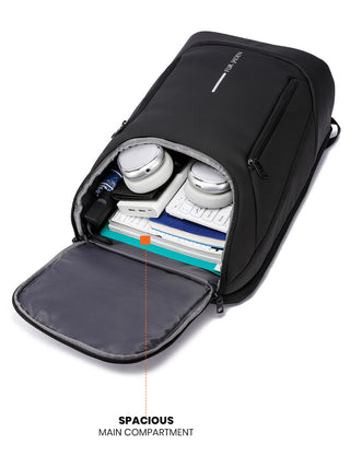 प्रो-वी लैपटॉप बैकपैक | चारकोल ब्लैक 