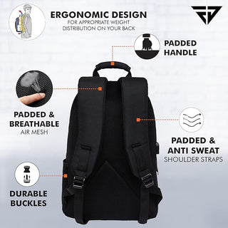 Black Anti-Theft Backpack