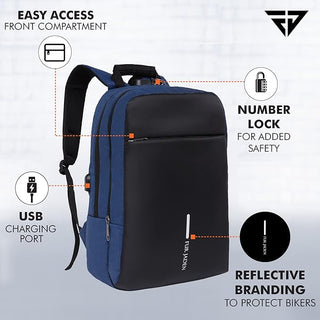 Navy Anti-Theft Backpack