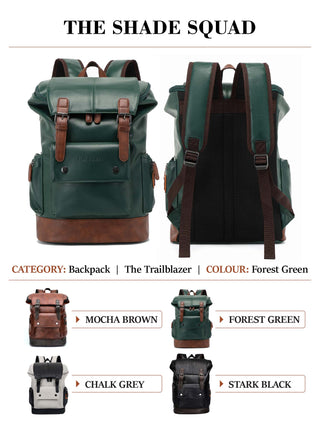 एंटी थेफ्ट लैपटॉप बैकपैक | फ़ॉरेस्ट ग्रीन 