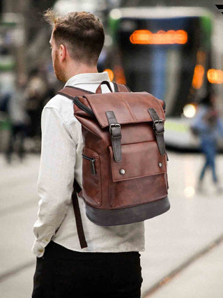 Anti Theft Laptop Backpack | Brown