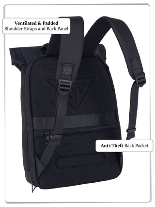 प्रो-III लैपटॉप बैकपैक | चारकोल ब्लैक 