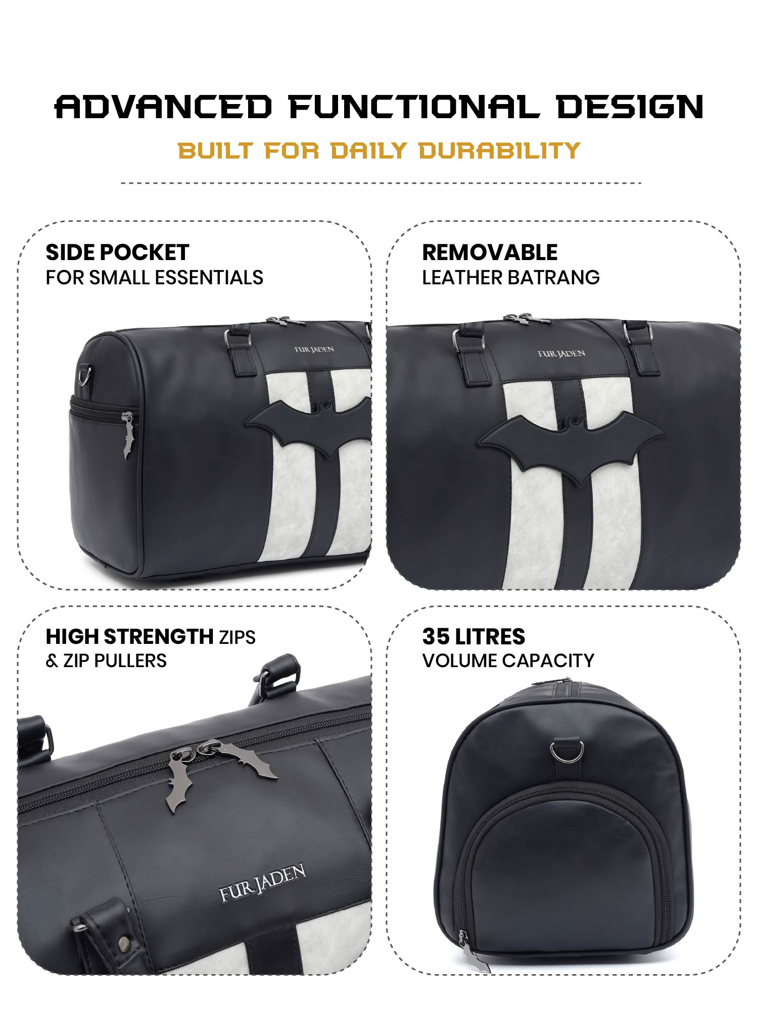 The BATMAN Duffle I Carbon Black