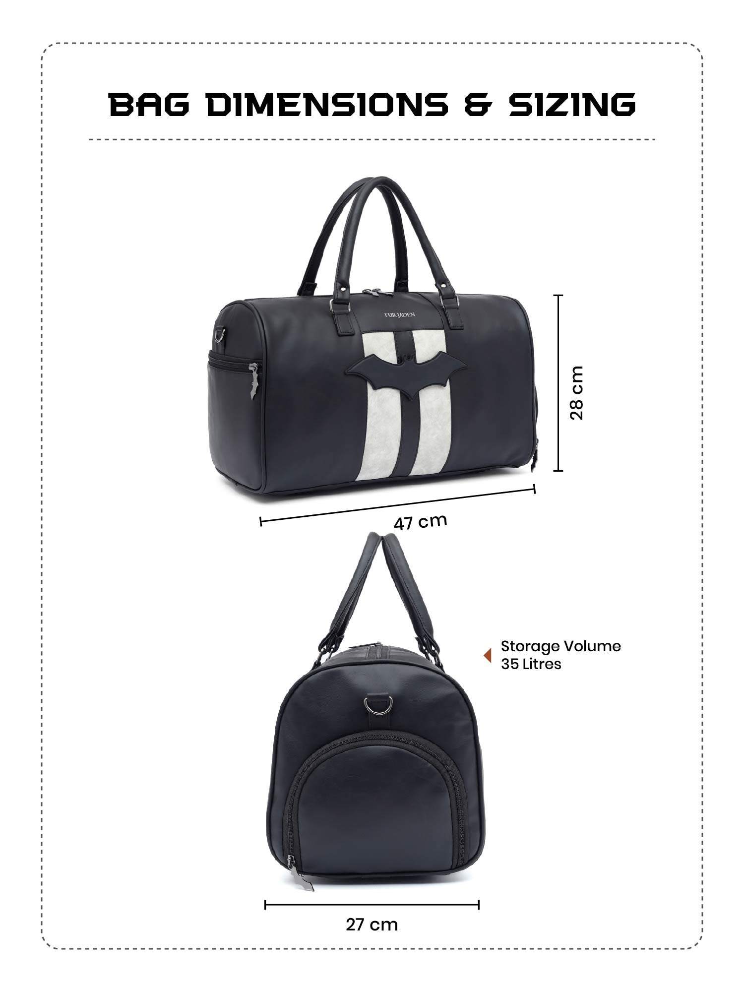 The BATMAN Duffle I Carbon Black