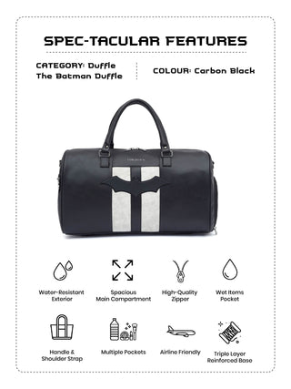 The BATMAN Duffle I Carbon Black