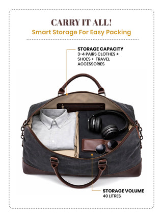 The Voyager Duffle I Charcoal