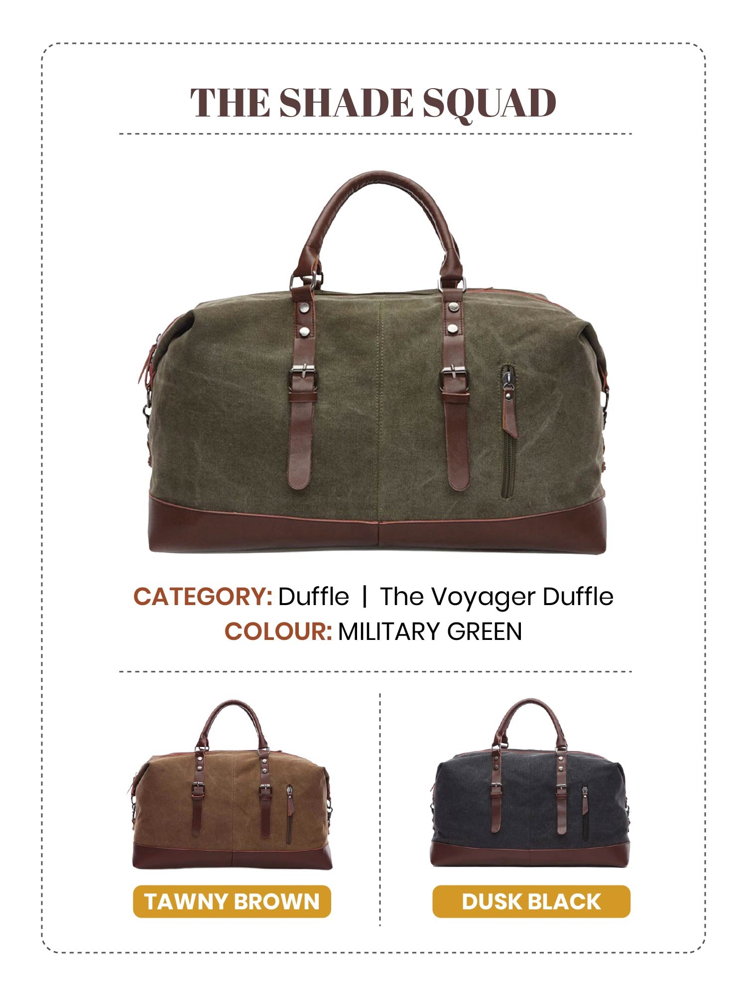 The Voyager Duffle I Olive
