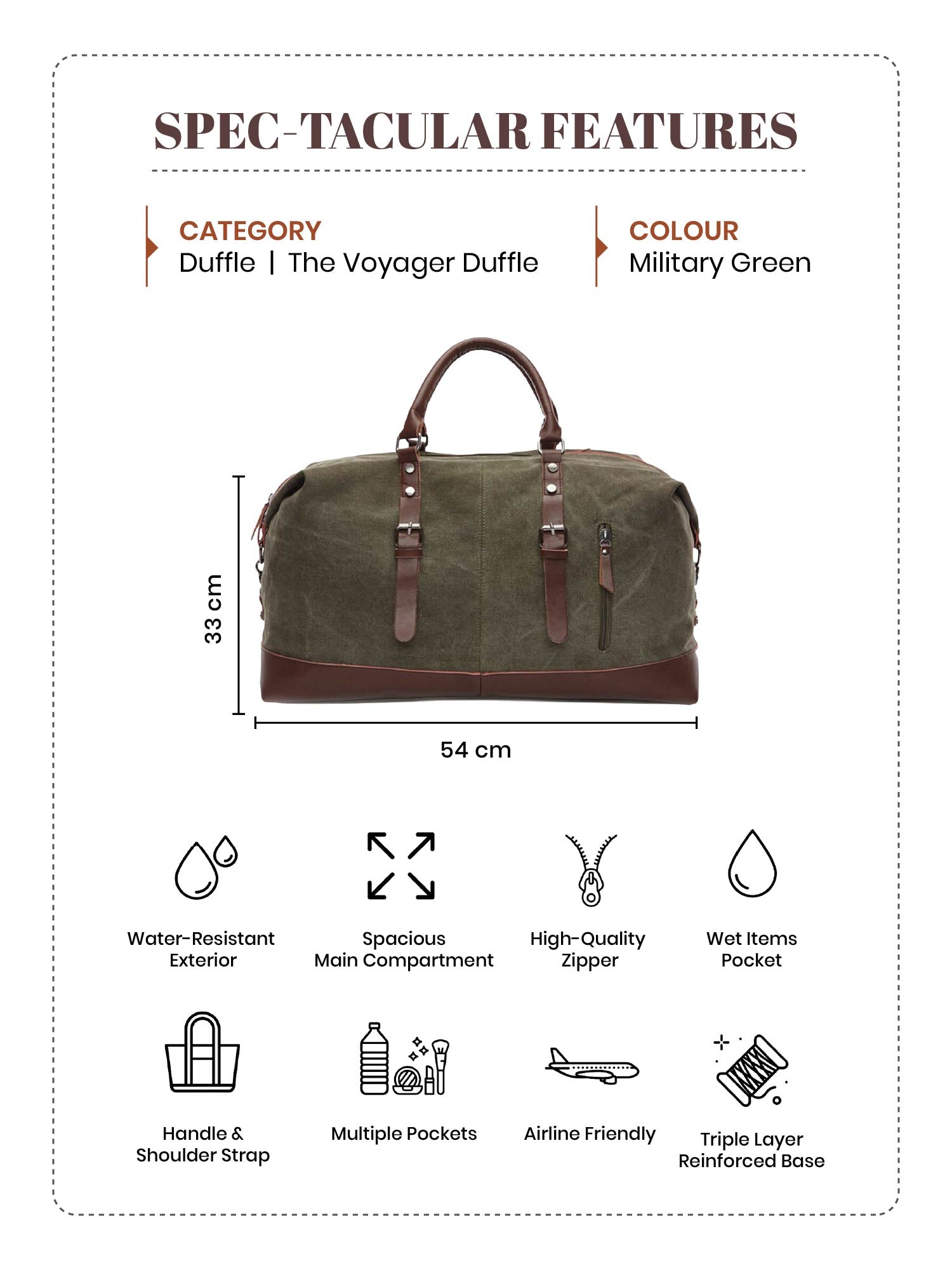 The Voyager Duffle I Olive