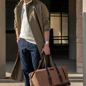 Brown Canvas 40L Travel Duffle