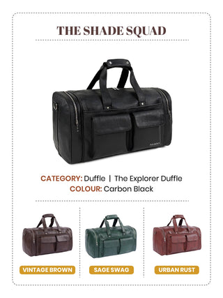 The Explorer Duffle I Carbon Black