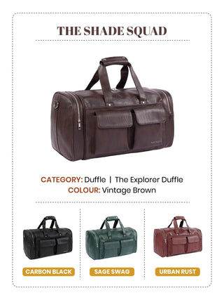 The Explorer Duffle I Vintage Brown