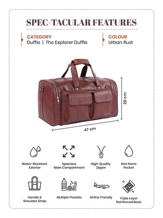 The Explorer Duffle I Urban Rust