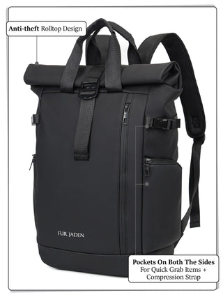 प्रो-IX लैपटॉप बैकपैक | काला