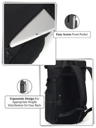प्रो-IX लैपटॉप बैकपैक | काला