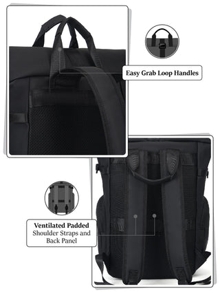 प्रो-IX लैपटॉप बैकपैक | काला
