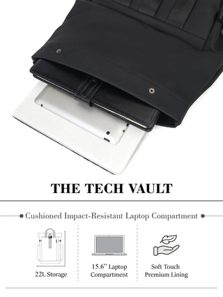 प्रो-IX लैपटॉप बैकपैक | काला
