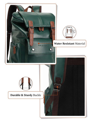 एंटी थेफ्ट लैपटॉप बैकपैक | फ़ॉरेस्ट ग्रीन 