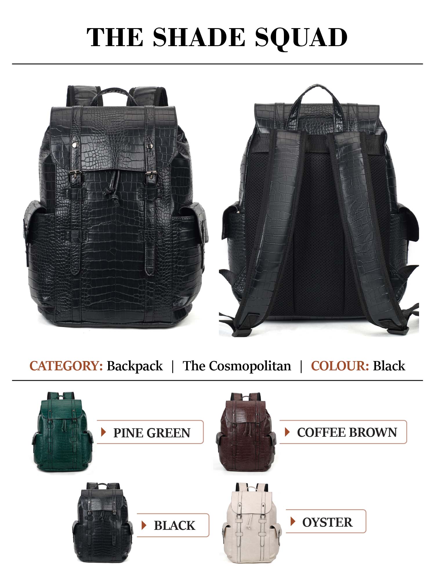dream control backpack vegan leather Fur Jaden Vegan Leather 15.6 Inch Laptop Backpack