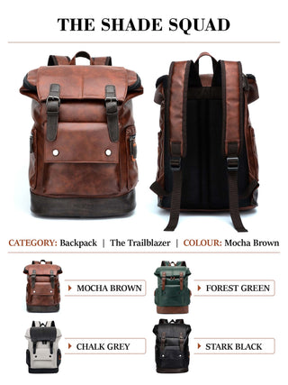 యాంటీ తెఫ్ట్ ల్యాప్‌టాప్ బ్యాక్‌ప్యాక్ | గోధుమ రంగు 