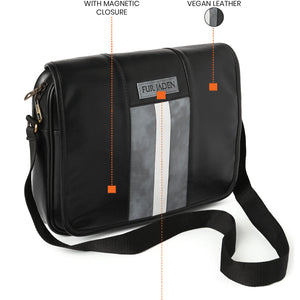 Cruelty Free Vegan Leather Crossbody (Black)