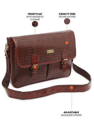 Vegan Leather Crossbody (Tan)