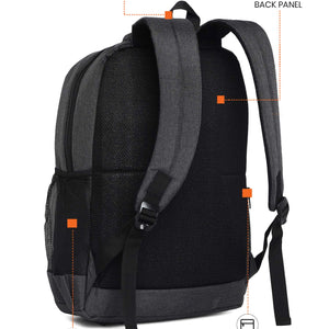 Black Travel Laptop Backpack