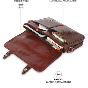 Vegan Leather Crossbody (Tan)