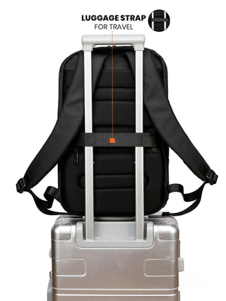 प्रो-वी लैपटॉप बैकपैक | चारकोल ब्लैक 