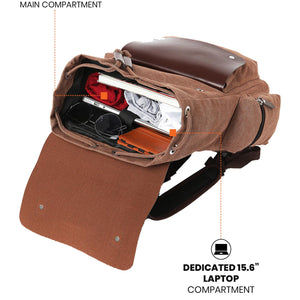 Pro-VI Laptop Backpack | Brown