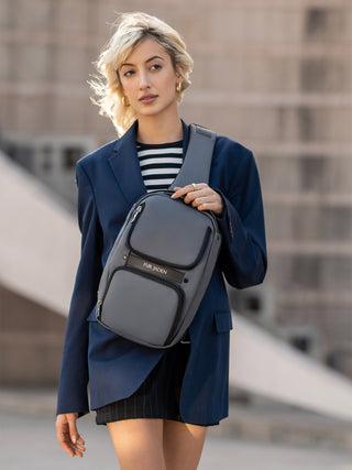 Space Grey Crossbody Sling Bag