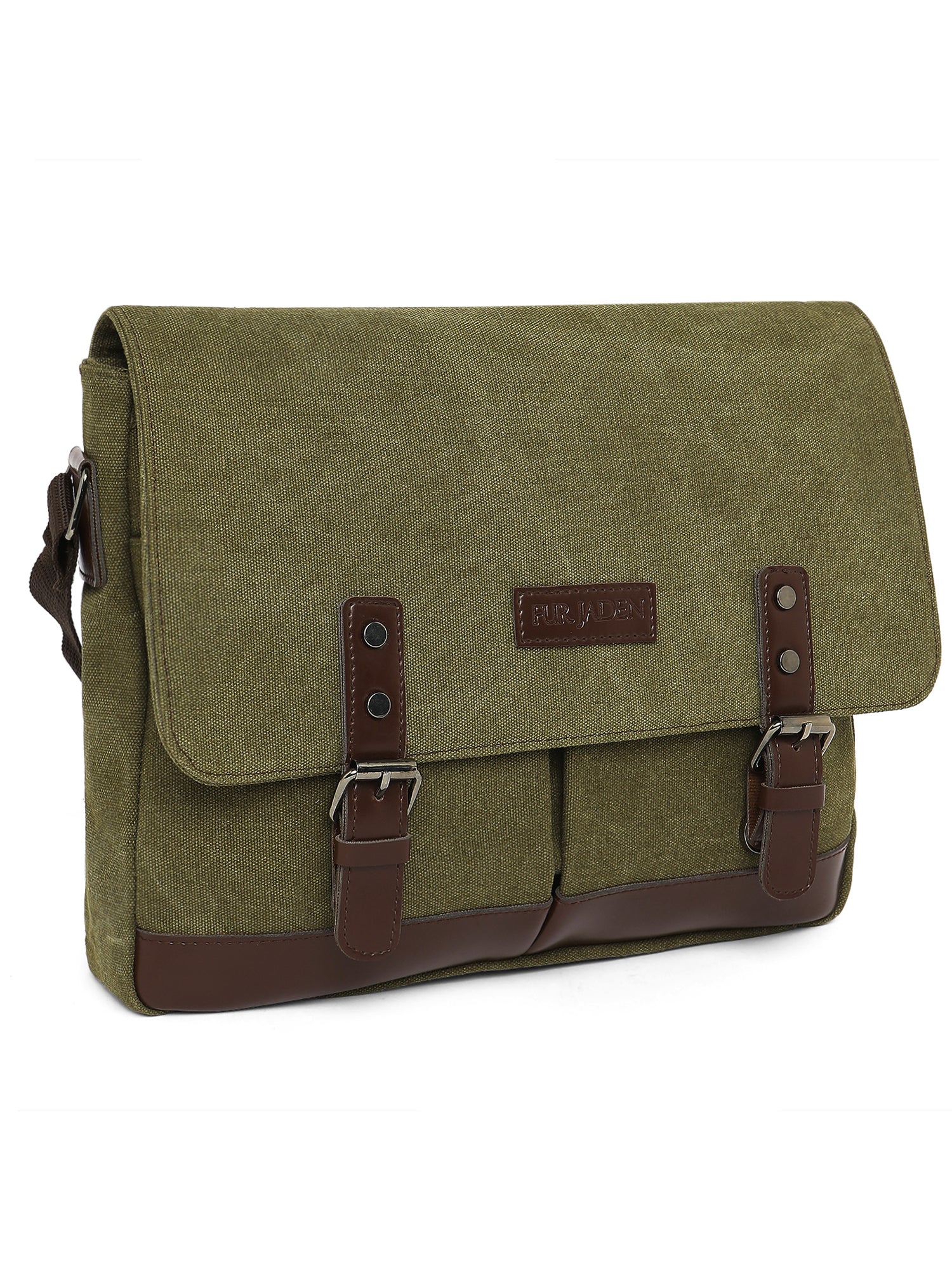 Sustainable Canvas Crossbody (Forest Green)
