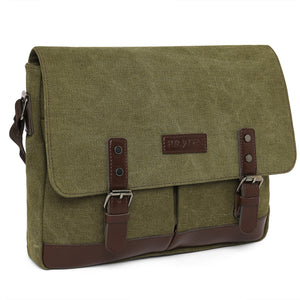 Sustainable Canvas Crossbody (Forest Green)