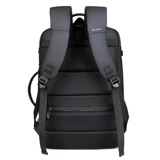 Black Weekender Travel Laptop Backpack with Anti Theft Pocket