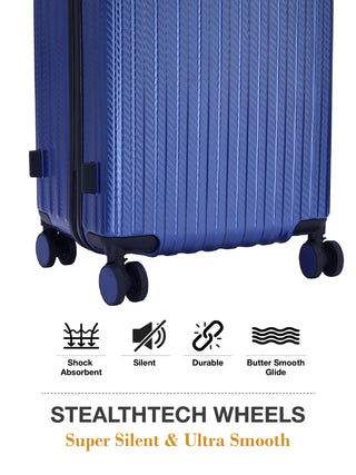 The Caron Trunk - Celestial Blue (Set Of 3)