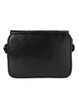 Cruelty Free Vegan Leather Crossbody (Black)