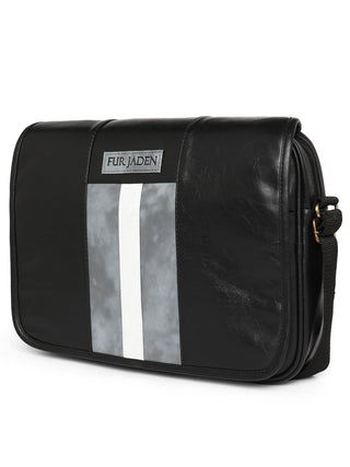 Cruelty Free Vegan Leather Crossbody (Black)