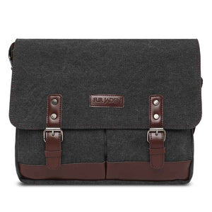 Sustainable Canvas Crossbody (Charcoal)