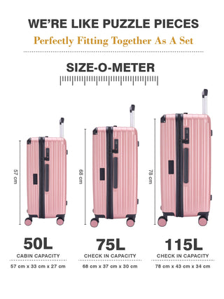 The Caron Trunk - Desert Rose (Set Of 3)