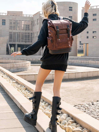 Anti Theft Laptop Backpack | Brown