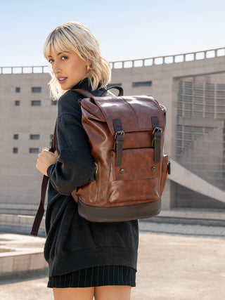 Anti Theft Laptop Backpack | Brown