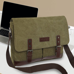 Sustainable Canvas Crossbody (Forest Green)