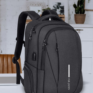 Black Travel Laptop Backpack